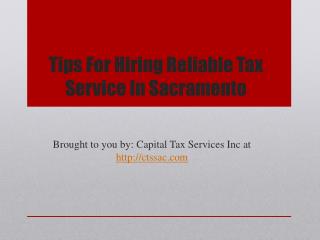 Tips For Hiring Reliable Tax Service In Sacramento