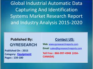 Global Industrial Automatic Data Capturing And Identification Systems Industry 2015 Market Research Report