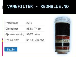 Vannfilter Kr. 299 - RednBlue.No