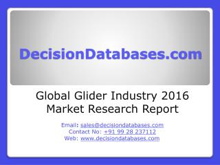 International Glider Industry: Market research, Company Assessment and Industry Analysis 2016