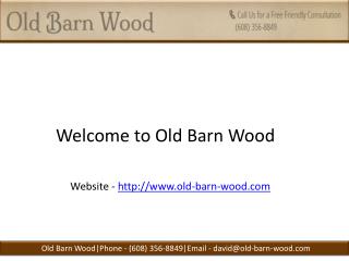 Reclaimed barn wood