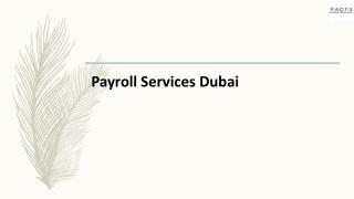Payroll Services Dubai
