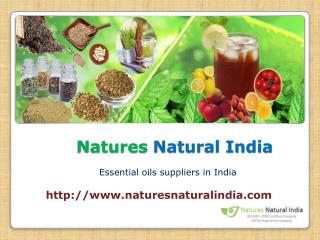 Pure and natural oils at naturenaturalindia.com