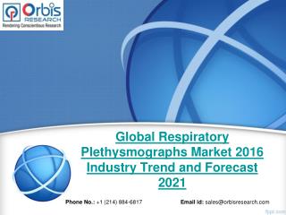New Market Study Published: Respiratory Plethysmographs Industry- Global Report