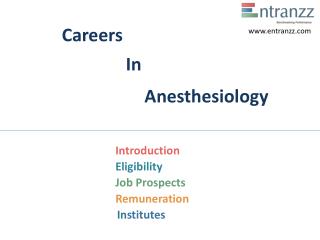 Careers In Anesthesiology