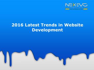 2016 Latest Trends in Website Development