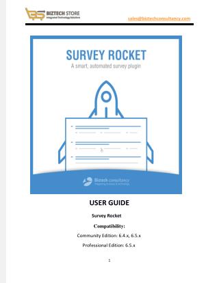 SugarCRM Survey Rocket Plugin - User Guide