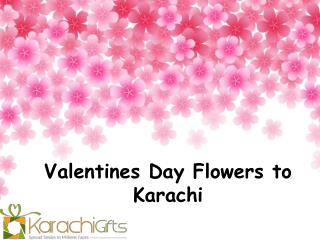 Valentines Day Flowers to Karachi
