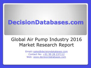 Air Pump Market Research Report: Global Analysis 2020-2021