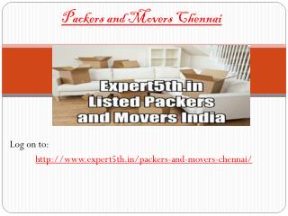Expert5th Packers and Movers in Chennai - Customized relocation products service