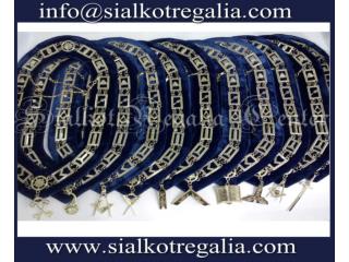Blue Lodge Silver chain collar