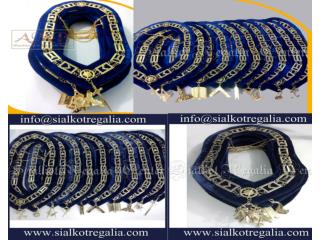 Blue Lodge Mason Chain collar Silver
