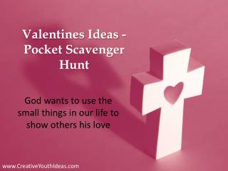 Valentines Ideas - Pocket Scavenger Hunt