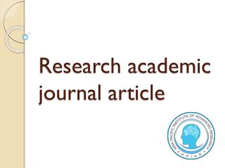 Research academic journal article