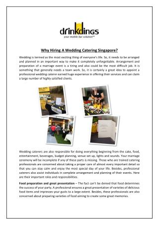 Why Hiring A Wedding Catering Singapore?