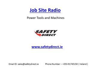 Job Site Radio in Ireland at SafetyDirect