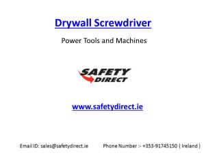 Drywall Screwdriver in Ireland at SafetyDirect