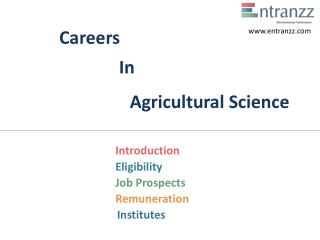 Careers In Agricultural Science