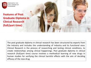 Best clinical Research course Institute for Placement