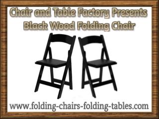 Black Wood Folding Chair - Folding Chair Larry Hoffman