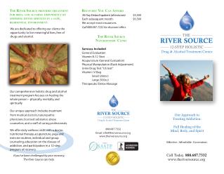 The river source 12-step holistic drug & alcohol treatment center