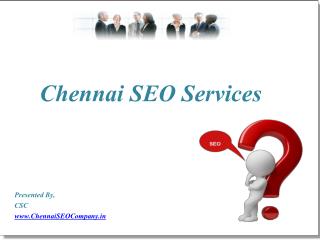 Chennai SEO Services