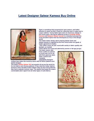 Designer Salwar Suits &amp; Salwar kameez online shopping store| Designer Suit