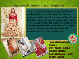 Designer Salwar Suits &amp; Salwar kameez online shopping store