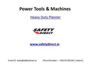 Heavy Duty Planner in Ireland at SafetyDirect