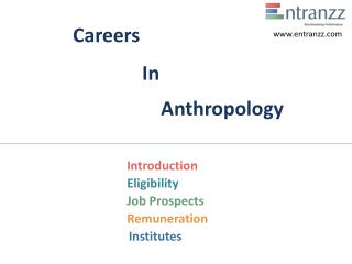 Careers In Anthropology