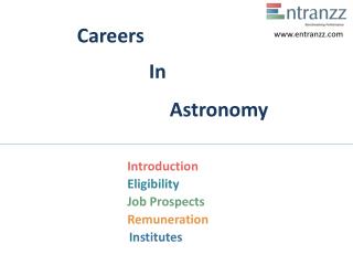 Careers In Astronomy