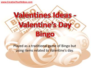 Valentines Ideas - Valentine’s Day Bingo