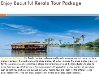 Enjoy beautiful kerala tour package
