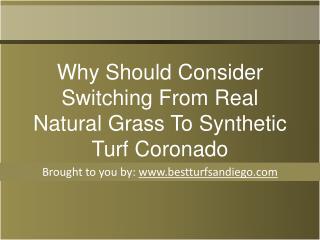 If you are a homeowner in Coronado and you have a natural lawn, you have to make certain that it is properly looked afte