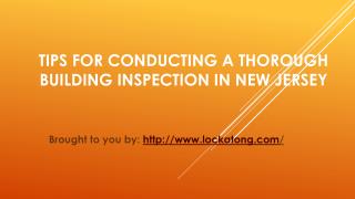 Tips For Conducting A Thorough Building Inspection In New Jersey