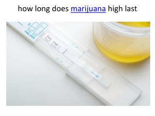 how long does marijuana high last