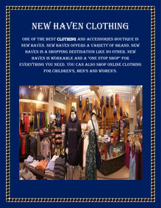 New haven clothing