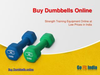 Fitness Equipment dumbbells online