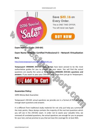 VCP6-NV 2V0-641 PDF download