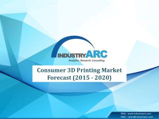Consumer 3D Printing Market to Witness Exponential Growth, in-Depth Analysis and Forecast – 2020