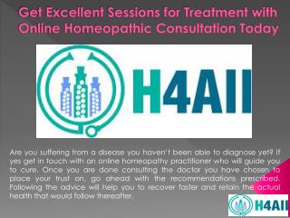 Get Excellent Sessions for Treatment with Online Homeopathic Consultation Today