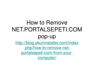 How to Remove Net.portalsepeti.com