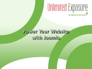 Power Your Website with Joomla