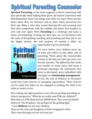 Spiritual Parenting Counselor