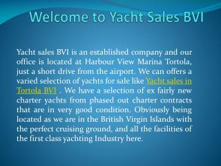 Yacht Sales BVI