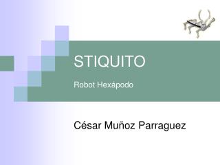 STIQUITO Robot Hexápodo