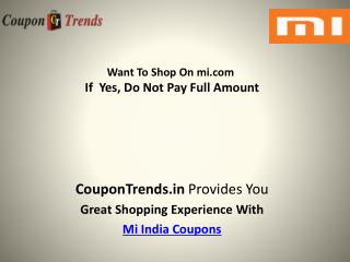 MI India Coupons