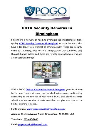 CCTV Security Cameras In Birmingham