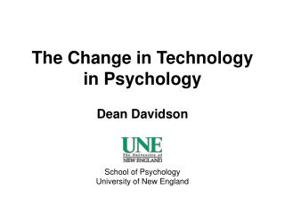 The Change in Technology in Psychology