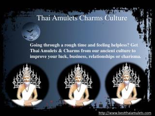 Thai Amulets Charms Culture